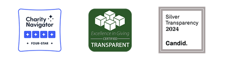 Badges indicating Thorn's accolades in transparency from GuideStar, Charity Navigator, and Excellence in Giving. Badges indicating Thorn's accolades in transparency from GuideStar, Charity Navigator, and Excellence in Giving.